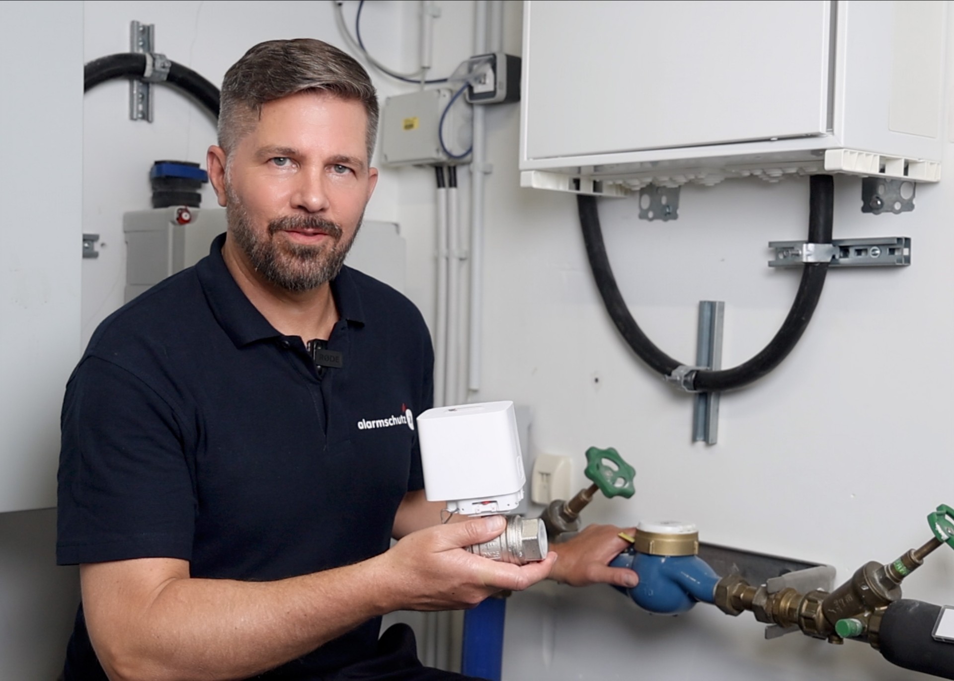 Wasserschutz Sensor Installation